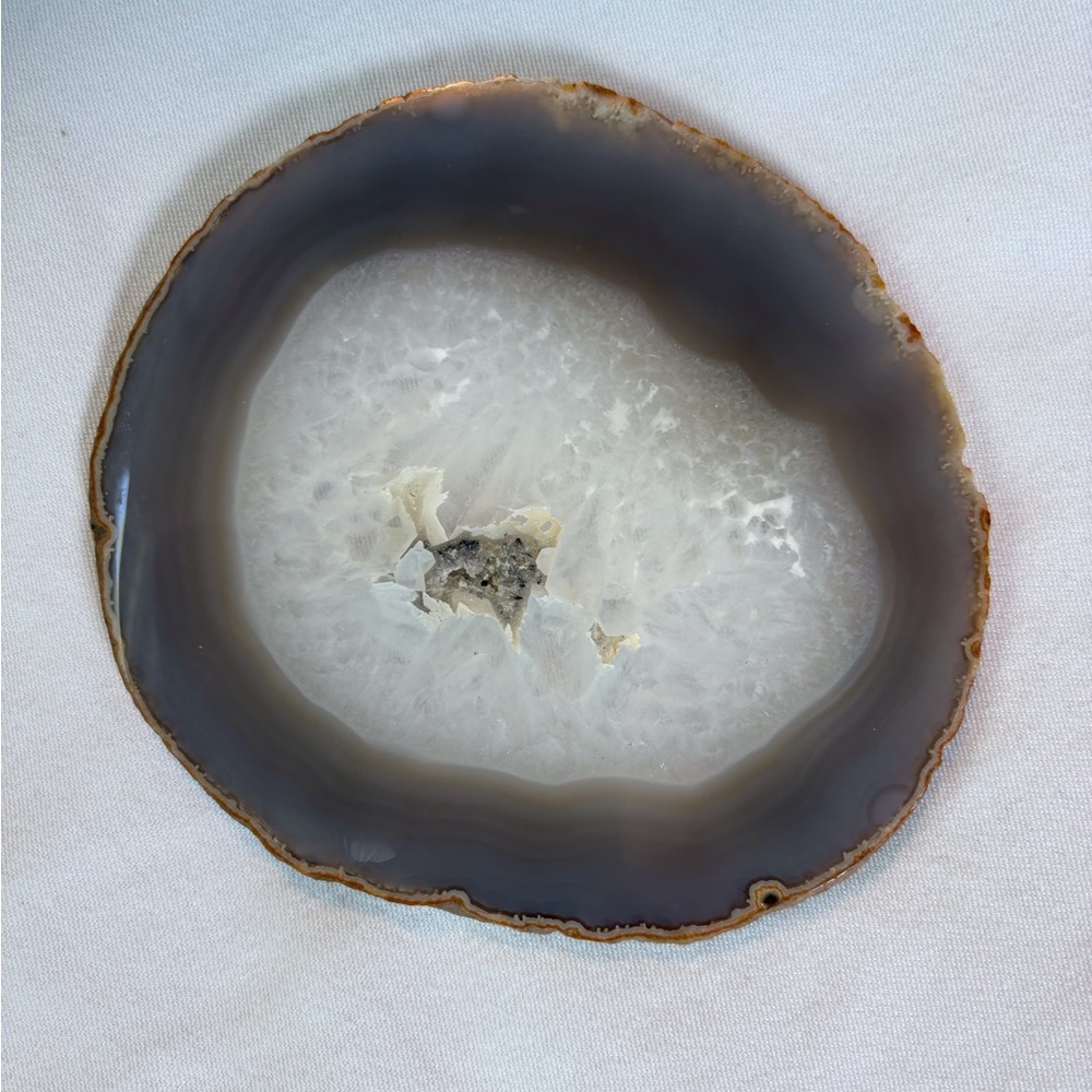 Gray, Tan and White Polished Agate Coasters - Set of 6 - Picture 6 of 15